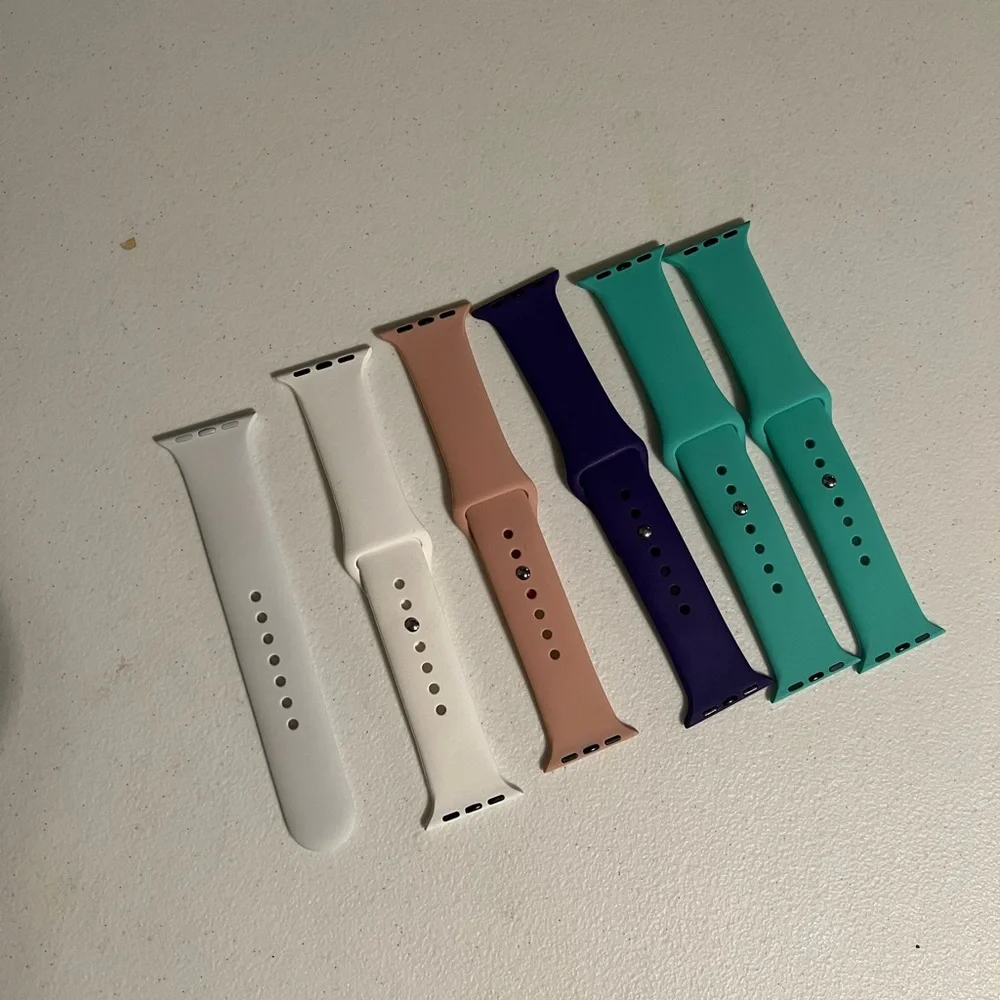 38mm/40mm Smartwatch Silicone Bands - Multi-Color Set